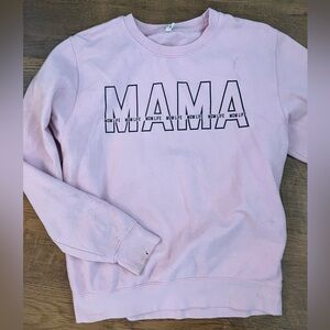 Pink 'MAMA' RiverBabe Threads Sweatshirt